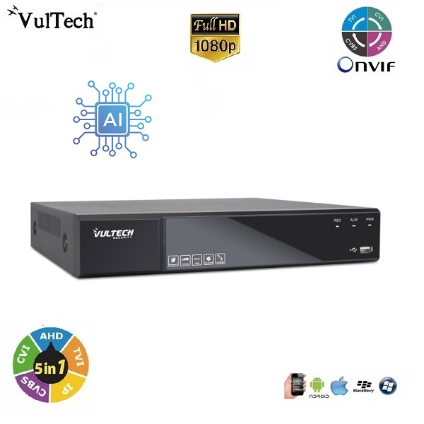 DVR 5in1 4 Canali 5 Megapixel AI